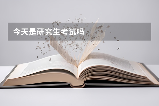 今天是研究生考试吗