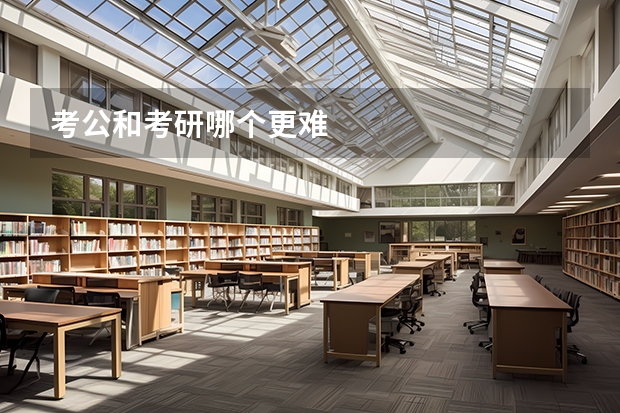 考公和考研哪个更难