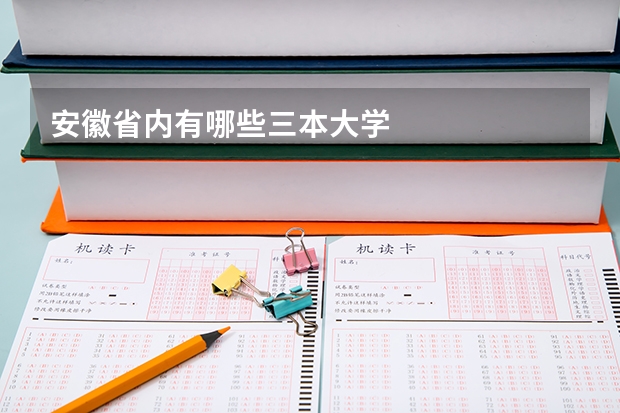 安徽省内有哪些三本大学