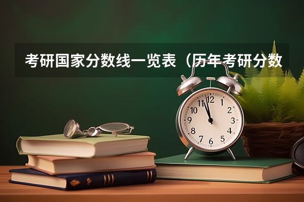 考研国家分数线一览表（历年考研分数线一览表）