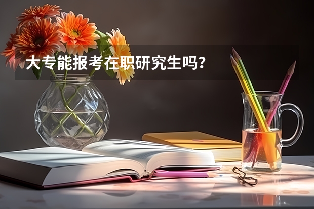 大专能报考在职研究生吗?