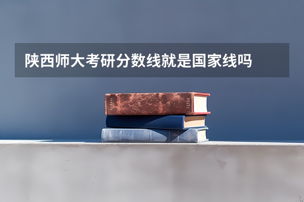 陕西师大考研分数线就是国家线吗