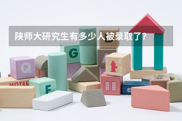 陕师大研究生有多少人被录取了？