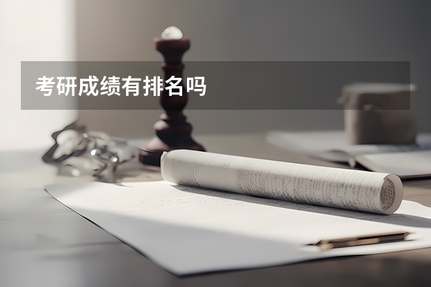 考研成绩有排名吗
