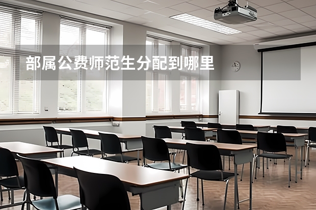 部属公费师范生分配到哪里