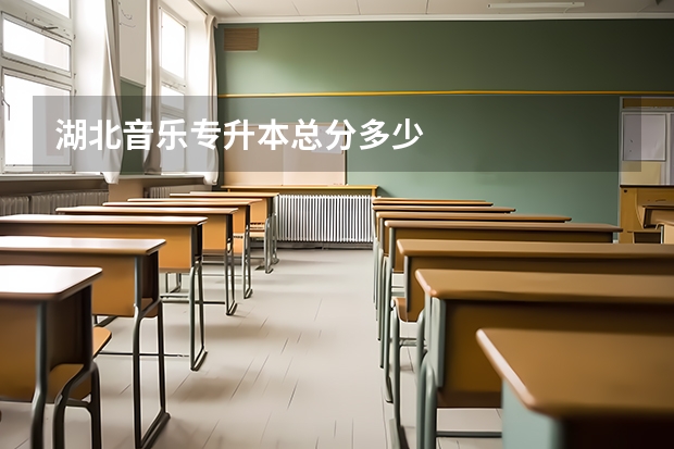 湖北音乐专升本总分多少