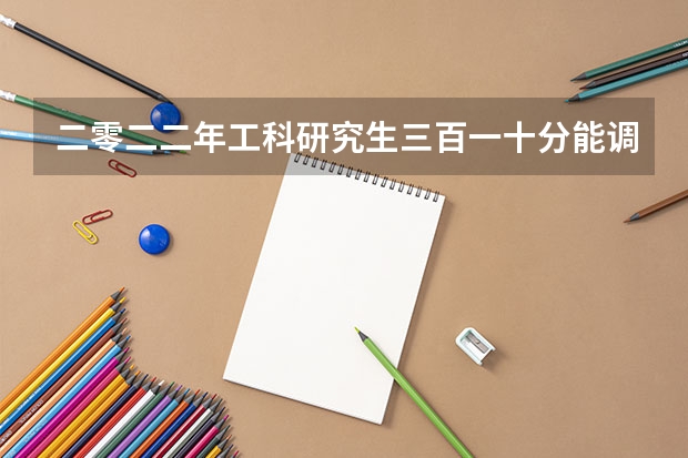 二零二二年工科研究生三百一十分能调剂成功吗