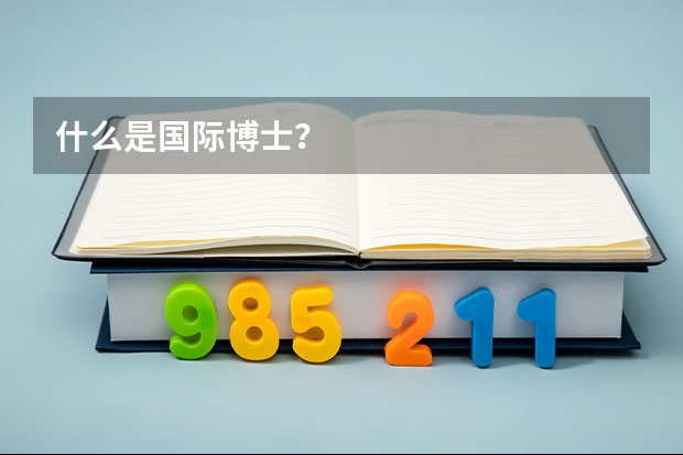 什么是国际博士?