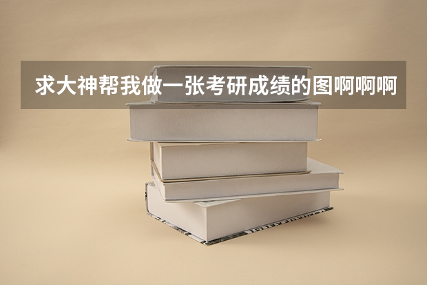 求大神帮我做一张考研成绩的图啊啊啊（云南大学初试成绩公布时间）