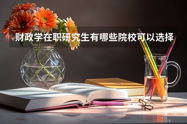 财政学在职研究生有哪些院校可以选择?