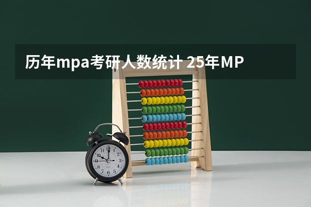历年mpa考研人数统计 25年MPA考研|陕西地区MPA项目招生信息汇总
