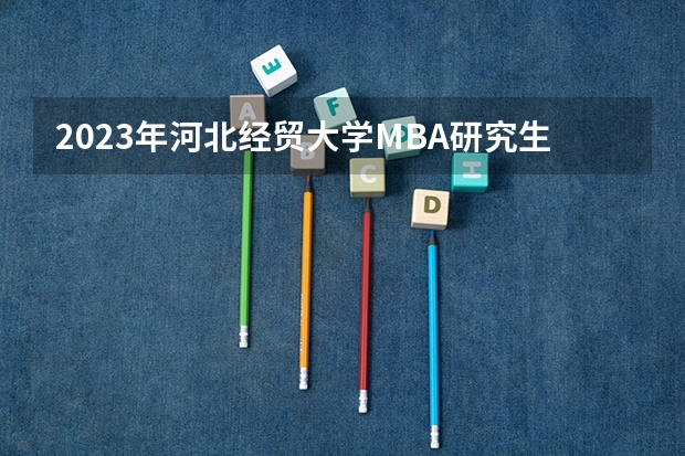 2023年河北经贸大学MBA研究生学费多少