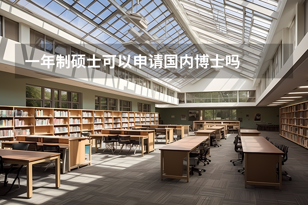 一年制硕士可以申请国内博士吗