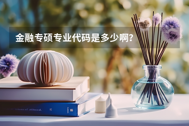 金融专硕专业代码是多少啊？